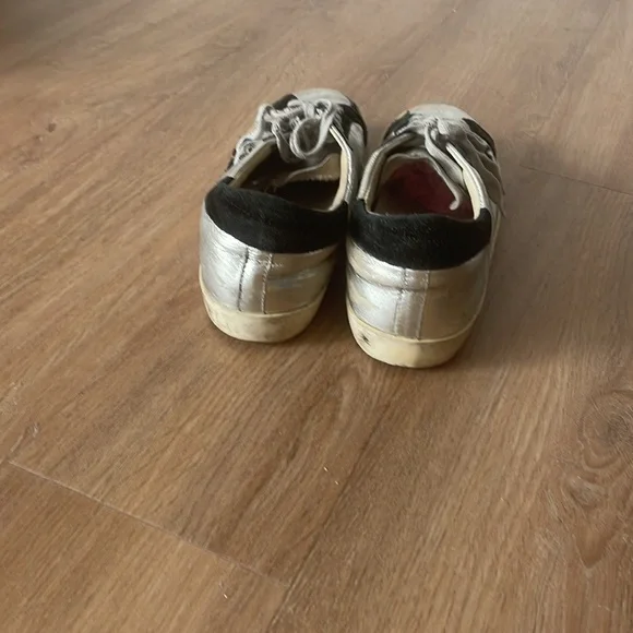 Golden goose all star size 39 silver with black - Picture 3 of 3